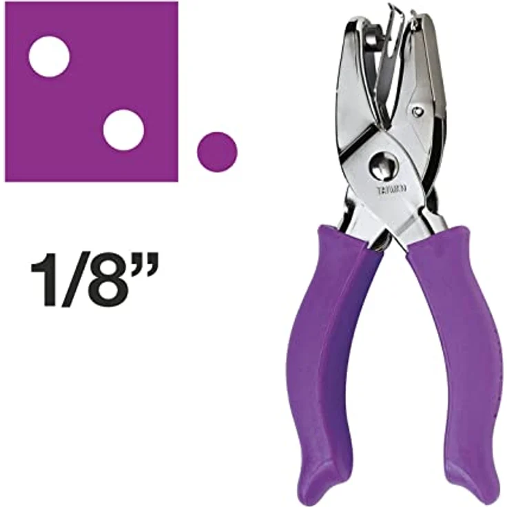 Fiskars Handmotivstanzer, Stanzzange zum Ausstanzen von mittleren Kreisen, Für Links-/Rechtshänder, 1003817 – Bild 3
