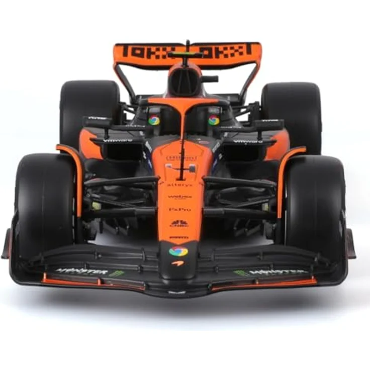 Bburago F1 McLaren MCL38 2024, Diecast-Modellauto im Maßstab 1:24 mit Fahrerfigur Norris, offizielle McLaren-Farben, für Sammler ab 14 Jahren – Bild 5