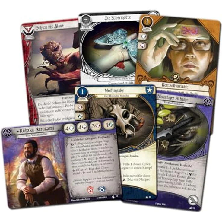 Fantasy Flight Games, Arkham Horror: LCG – Das Fest von Hemlock Vale, Ermittler-Erweiterung, Expertenspiel, Kartenspiel, 1-4 Spieler, Deutsch – Bild 5