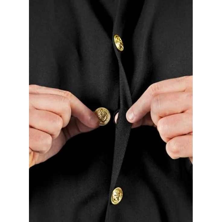 Maskworld Popeye Comic Seemann Kostüm, 6-teilig mit schwarzem Hemd, Hose, Muskel-Armen und Matrosenmütze (XXL) – Bild 5