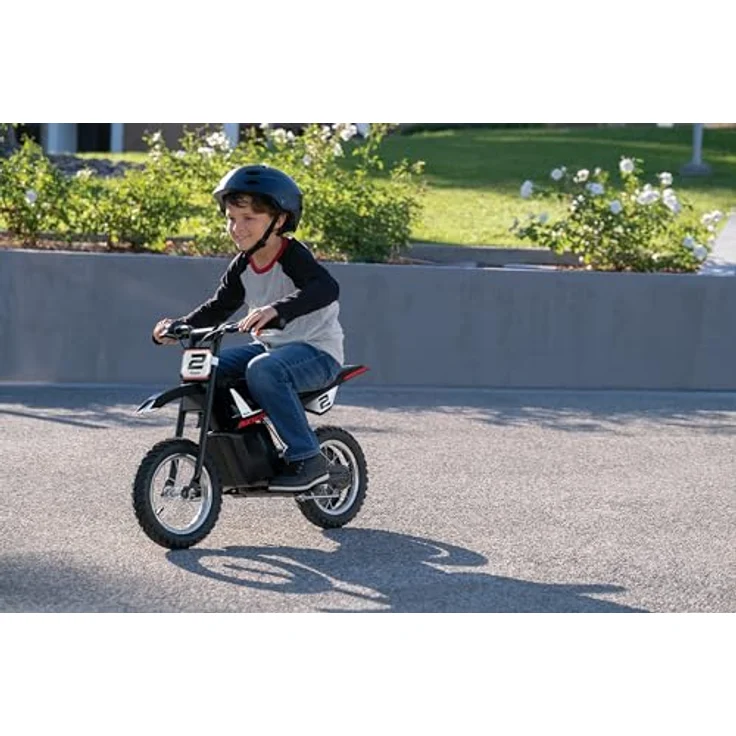 Razor Dirt Rocket MX125 Black+, Elektrisches Dirtbike für Kinder ab 7 Jahren, 10,8-V-Lithium-Akku, 8 mph maximale Geschwindigkeit – Bild 6
