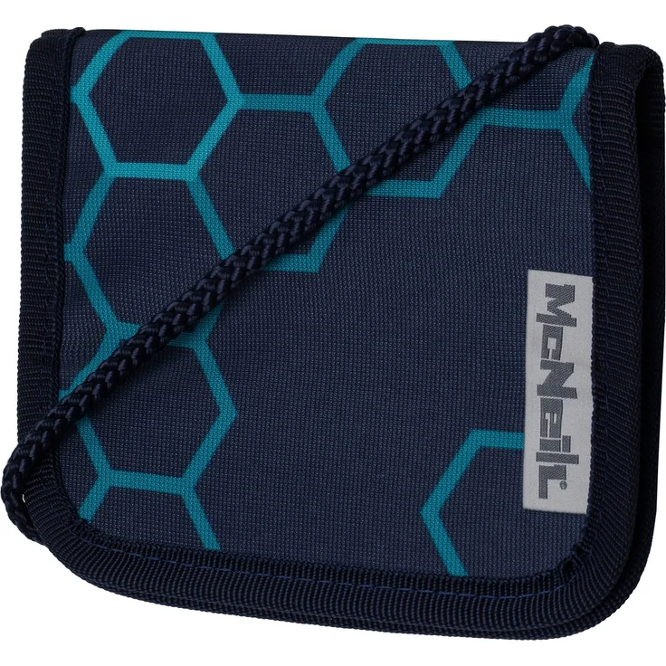 McNeill Brustbeutel Xagon, Kinder-Brustbeutel für sicheren Transport, blau