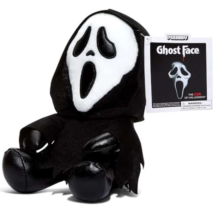 Kidrobot Ghostface Scream Plüsch, 20 cm, maskierter Killer mit weich glänzenden Effekten und aufgenähten Augen – Bild 8