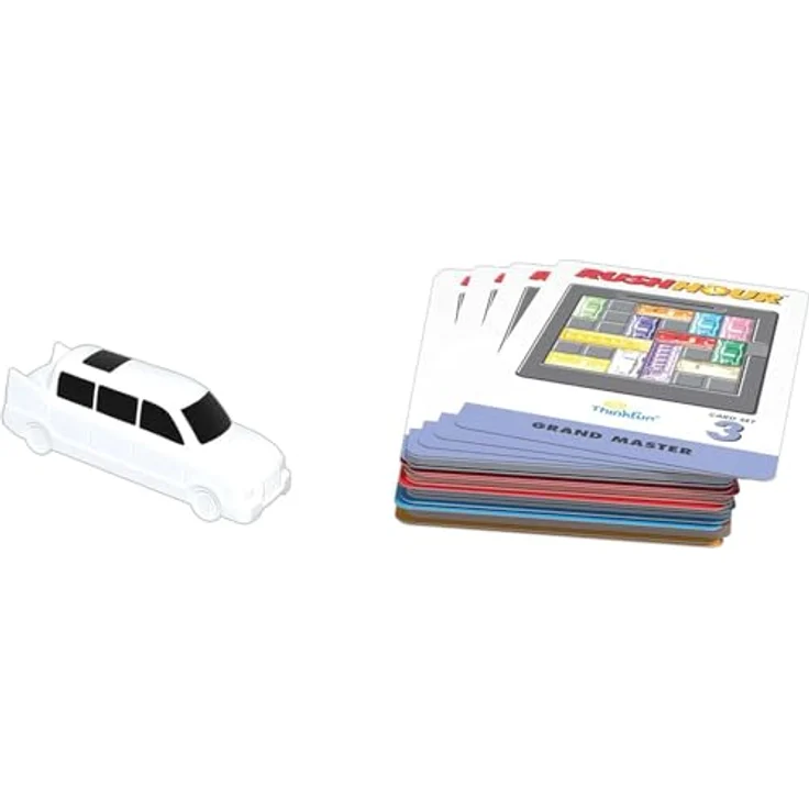 Gomazing ThinkFun - Rush Hour 3 & 4 Add-on Pack Erweiterungen Neue Aufgaben, Brettspiel förderndes strategisches Denken, 3 Sprachen, ab 8 Jahren geeignet – Bild 2