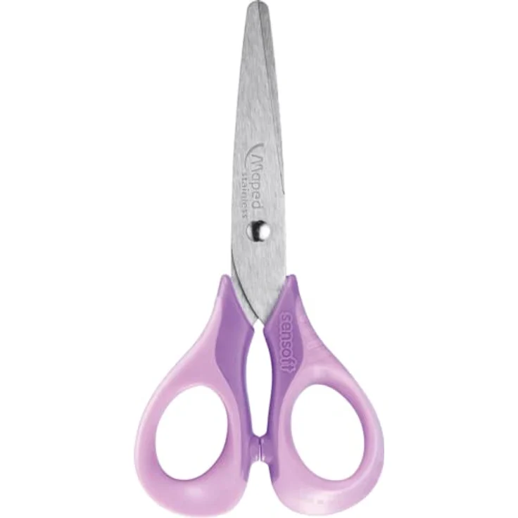 Maped - Schul- und Bastel-Schere SENSOFT PASTELL 13 cm, abgerundete Spitze, flexible und ergonomische Griffe - flieder, Sortiert, 1x Stück, zufällige Farbauswahl - Preisvergleich – Bild 6