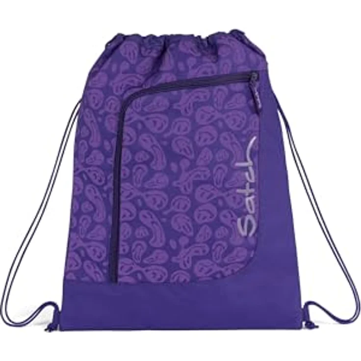 Satch Turnbeutel Sportbeutel, Gymbag aus recyceltem Polyester, kunterbunter Style – Bild 2