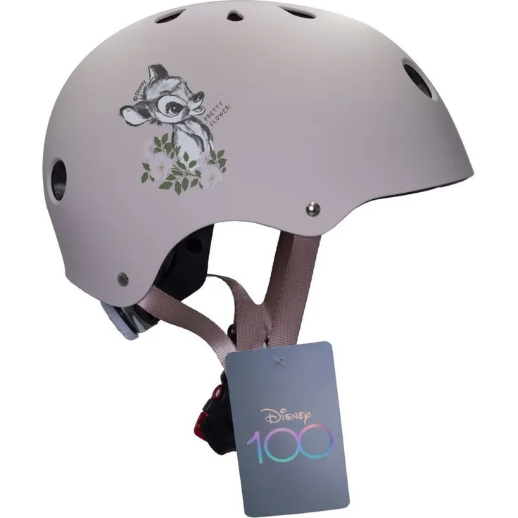 Seven Polska Kinderfahrradhelm Disney "Bambi - D100", 52-56cm, ab ca. 6 Jahre, mit Original Lizenz von Disney, blau
