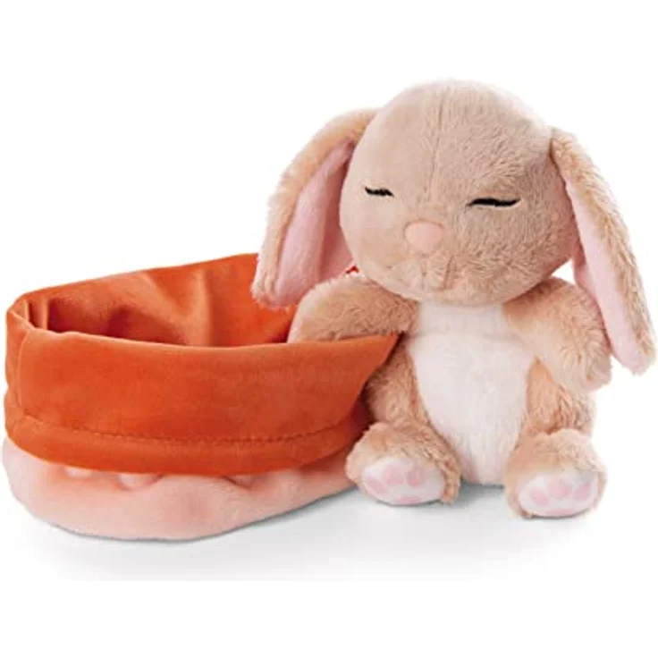 Kuscheltier Hase karamell 12cm schlafend im – Bild 3