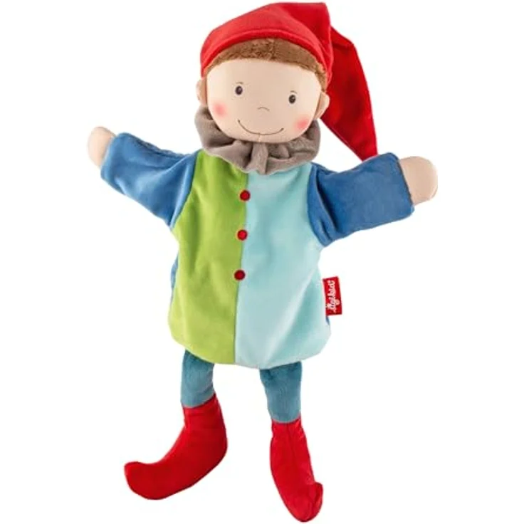 sigikid 43345 Handspielpuppe, Mehrfarbig/Kasper, OneSize - Kuschelweiche Handspielpuppe für Kasperletheater und Rollenspiele – Bild 1