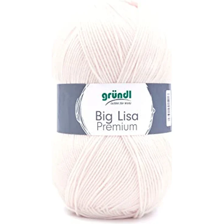 gründl 761-71 Wolle Big Lisa Premium, Acryl, Creme, 1 x 250 g, 250 Gramm – Bild 1