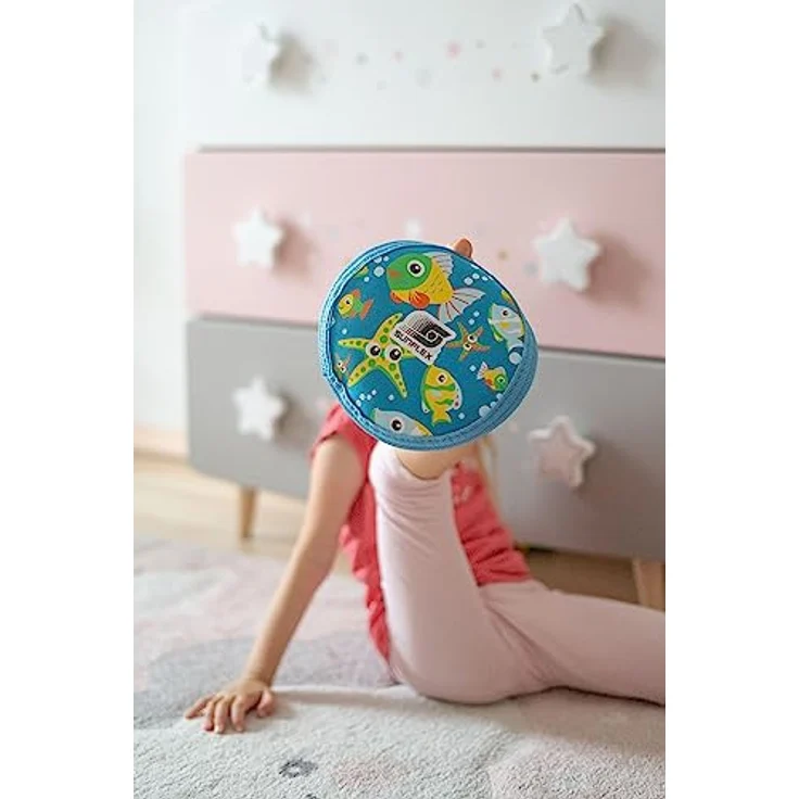 Sunflex Youngster Uranus Wurfscheibe Seaworld, 20,5 cm, aus hochwertigem Neopren, rutschfest und weich, modernes Fisch-Design für Kinder – Bild 3
