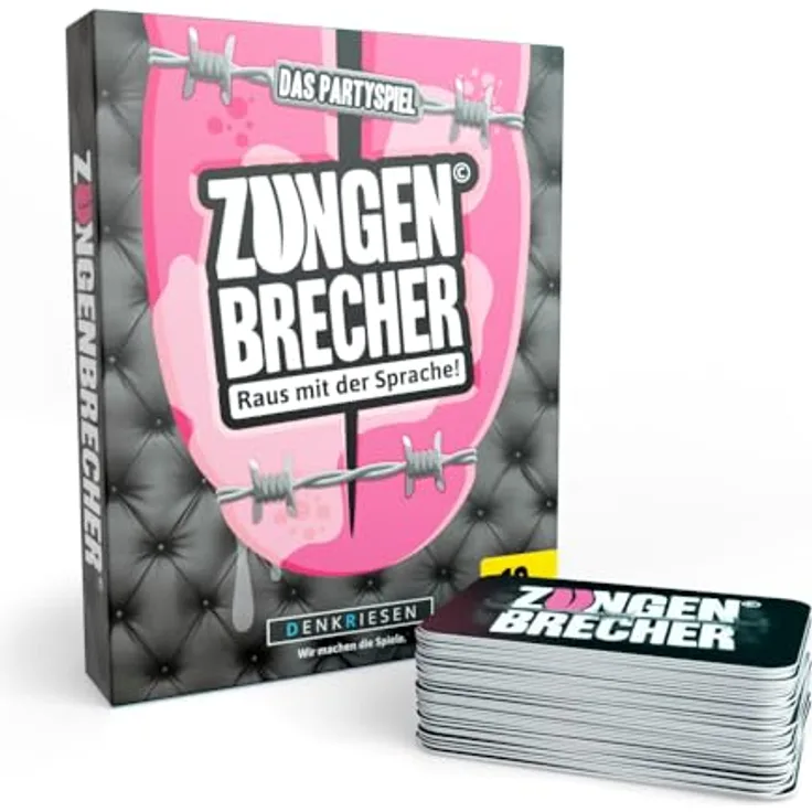 DENKRIESEN - Zungenbrecher© 16+ Raus mit der Sprache! | Kartenspiel | Partyspiel | Reisespiel | Geburtstagsgeschenk |
