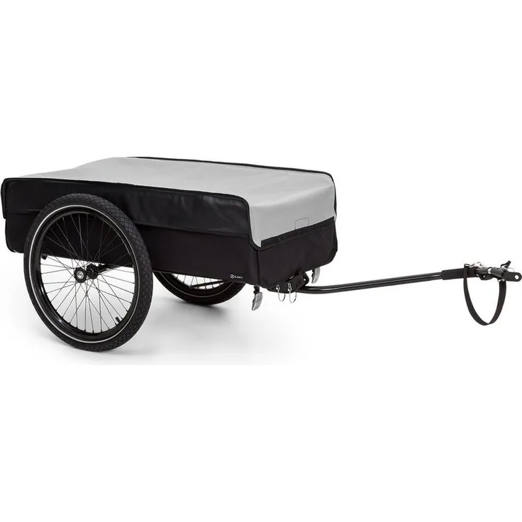 KLARFIT Fahrradkinderanhänger Companion Lastenanhänger L, 50 Liter Laderaum, schwarz