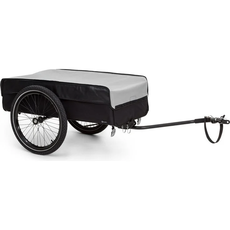 KLARFIT Fahrradkinderanhänger Companion Lastenanhänger L, 50 Liter Laderaum, schwarz