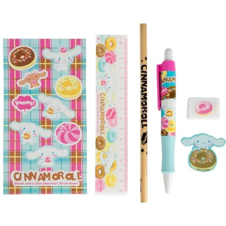 BlueSkyStudios Sanrio Schreinset Cinnamoroll, 6teiliges Sammelfiguren-Set – Bild 1