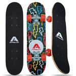 Apollo Kinder Skateboard, | kleines Komplett Board mit ABEC 3 Kugellagern und Aluminium Achsen | Coole Designs für Kinder | Cruiser Boards für Mädchen und Jungs | Kinder Skateboard ab 3 Jahre