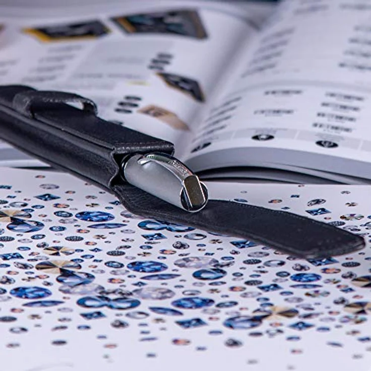 ONLINE Classic Lederetui für einen Stift I Blaues Stifteetui mit Stecklasche für Schreibgeräte aller Marken I Echtleder I Kugelschreiber-Etui, Füller-Etui, Schreib-Etui I 14,5x 2,5x 2,5 cm (LxBxH) – Bild 5