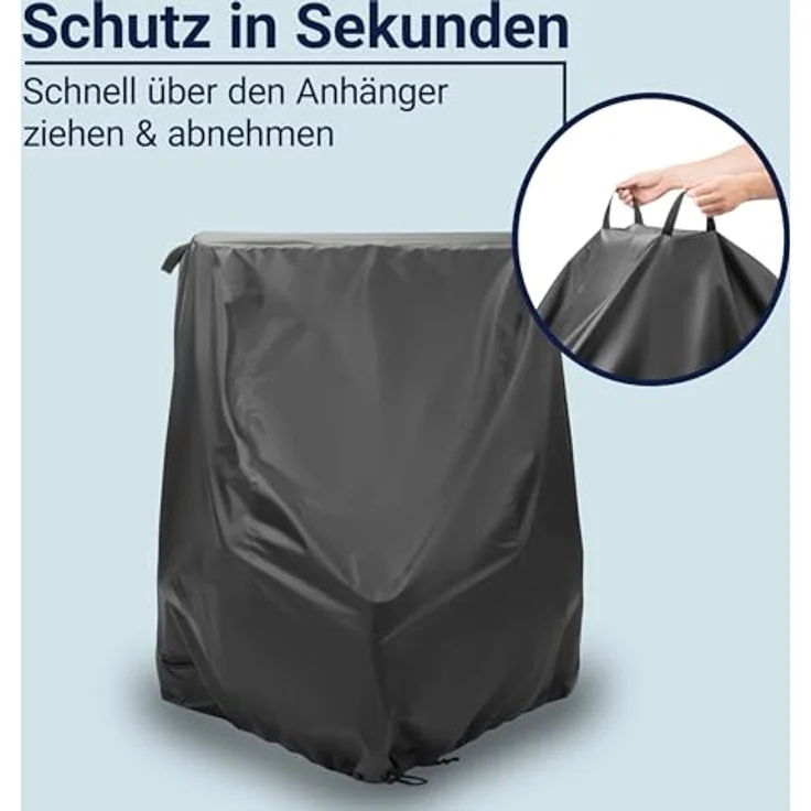 Zamboo Faltgarage für Fahrradanhänger, Wetter- und Schmutzschutz mit integriertem Diebstahlschutz – Bild 3