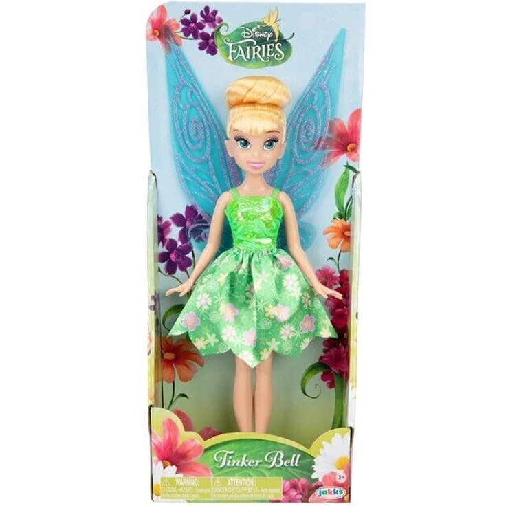 Jakks Pacific Fashion Tinkerbell Puppe 25 cm, offizielle Disney Fairies Sammelfigur