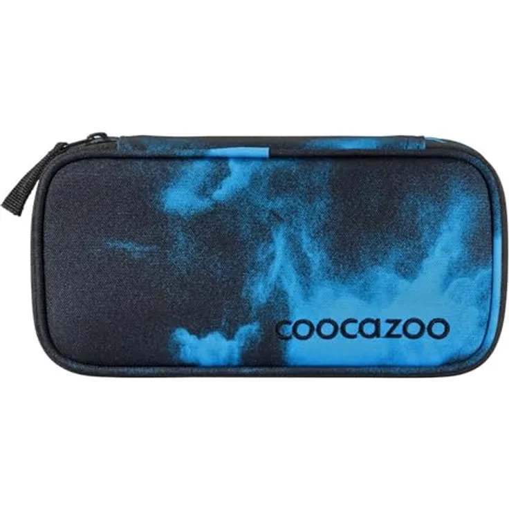 Coocazoo Mäppchen „Mystic Clouds” schwarz-blau, Federmäppchen mit großem Hauptfach und Schlaufen für Zirkel, Geodreieck und Lineal, Stundenplanfach, Stiftehalter und Reißverschlussfach, ab der 3. Klasse