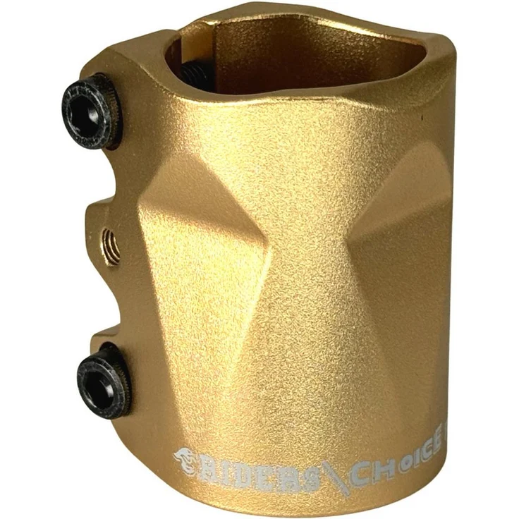 Chilli Stuntscooter Chilli Pro Scooter Riders Choise 3-Bolt Stunt-Scooter Clamp 34,9 Gold, Aluminium-Klemme für Scooter mit HIC-Kompression