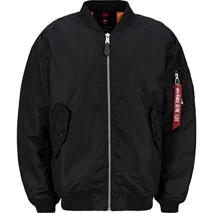 Alpha Industries Bomberjacke Alpha Industries Women - Bomber Jackets MA-1 Core Wmn, Flight-Nylon, wasserabweisend, übergroße Passform, Navy – Bild 2