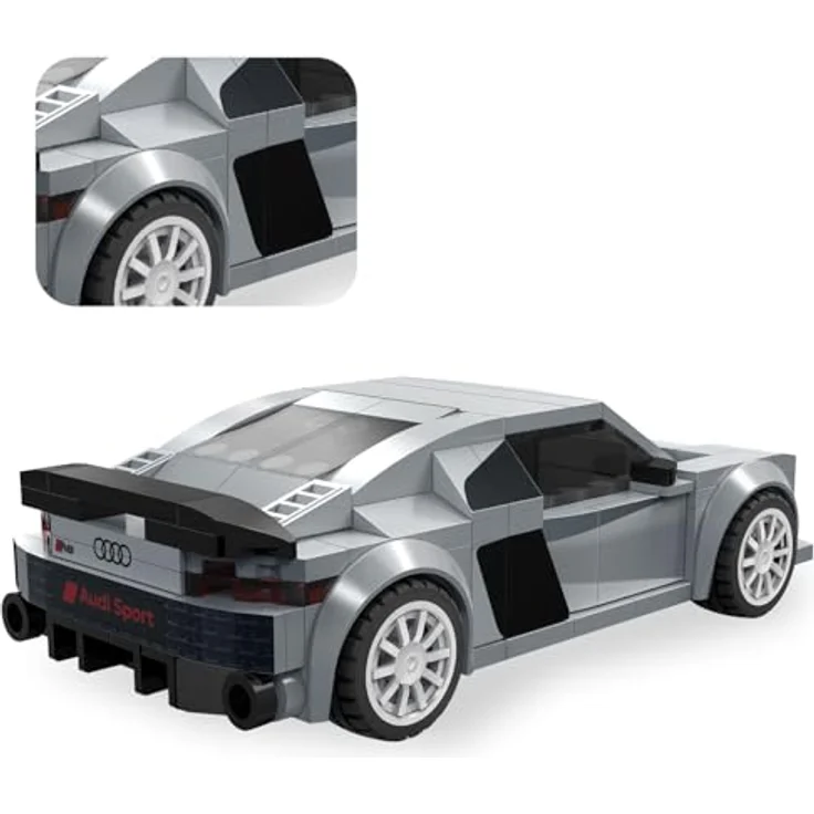 JAMARA CADA Audi R8 Coupé 1:24, Spielzeug Modellauto aus 199 Klemmbausteinen, detailgetreues Design, für Kinder ab 8 Jahren, Geschenkidee Jungen und Mädchen – Bild 5
