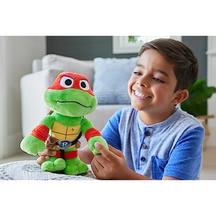 Mattel TEENAGE MUTANT Ninja Turtles Mutant Mayhem - 20 cm Raphael Plüschfigur zum Kuscheln und Spielen, tolles Geschenk für TMNT-Fans ab 3 Jahren, HRC79 – Bild 2