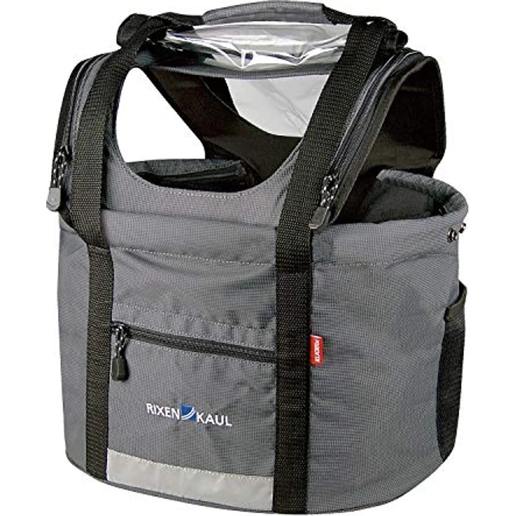 Rixen und Kaul Hundekorb Hundetasche DOGGY grau-schwarz 25x29x38 cm – Bild 2