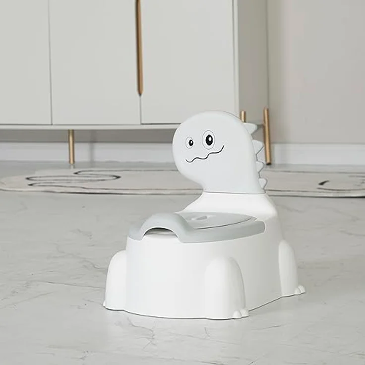 SUPERBE BEBE Töpfchen für Kinder - Lern Toilette im Dinosaurier-Design mit Rückenlehne, abnehmbarem Topf und ergonomischem Spritzschutz, geeignet für bis zu 5 Jahre, verschiedene Farben erhältlich – Bild 4