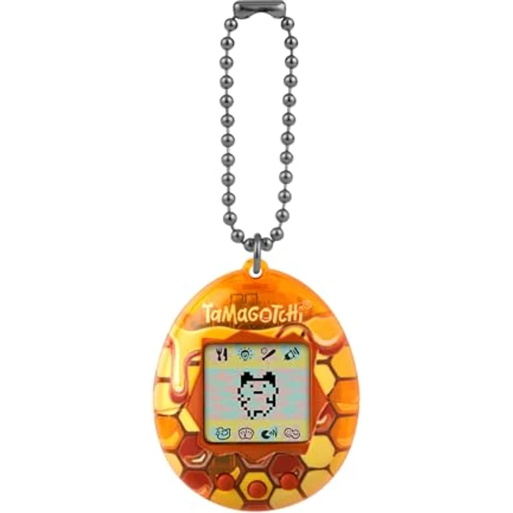 Bandai Tamagotchi Original Honey, Lernspielzeug mit CR2032 Batterie, mehrfarbig – Bild 5
