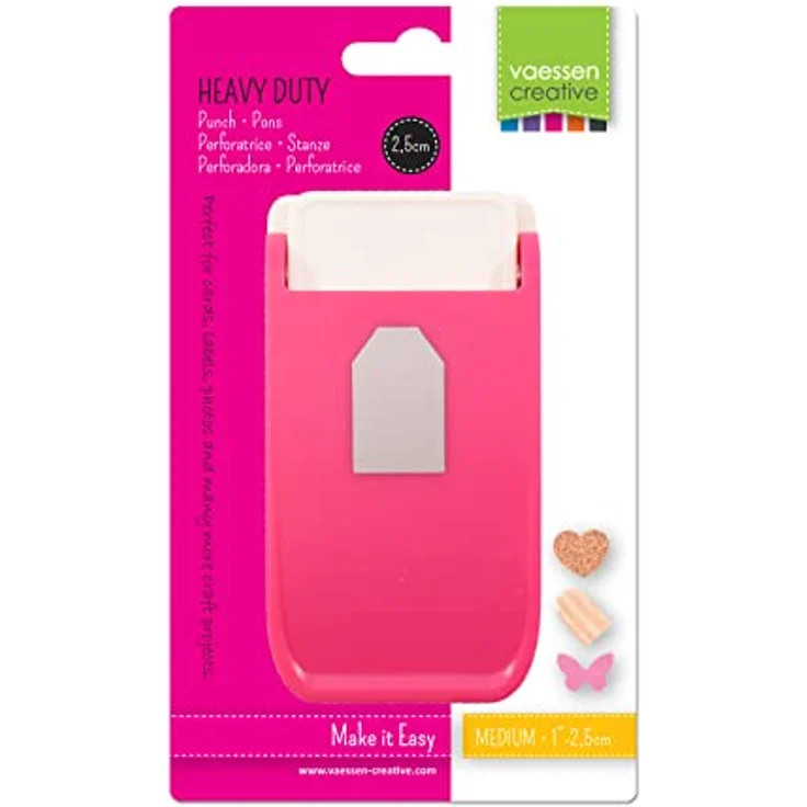 Vaessen Creative Motivstanzer Heavy Duty Tags und Labels, 2,5 x 1,7 cm, für Papier, PVC, Kork und mehr, benutzerfreundlich und langlebig – Bild 5