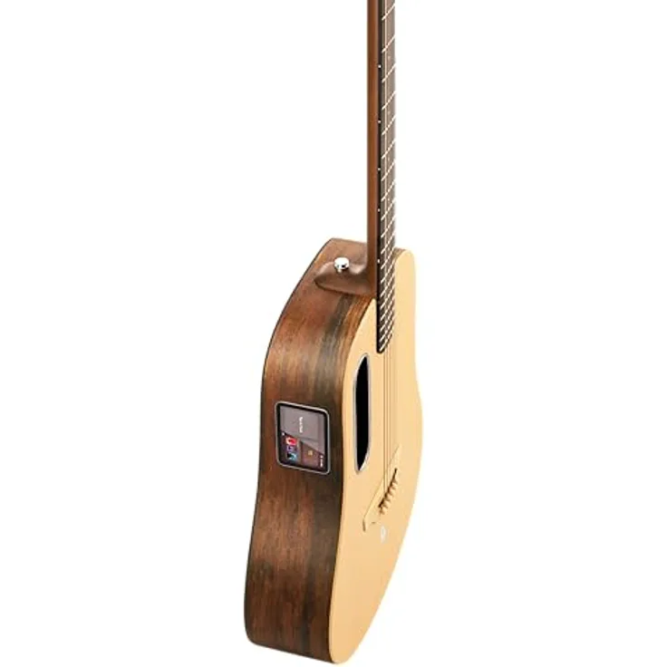 Lava Music ME4 Spruce 41 Zoll Akustikgitarre mit Fichtendecke und HPL Boden, Woodgrain Brown