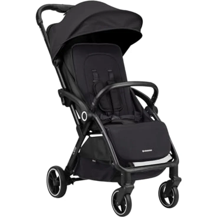 Kikkaboo Kinderwagen Buggy Ciela 22 kg faltbar 360-Grad-Drehung Vorderräder Gurt, Farben:schwarz – Bild 3