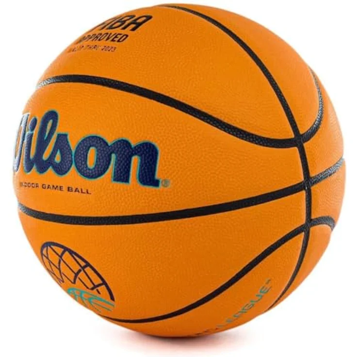 Wilson EVO NEXT CHAMPIONS LEAGUE, Offizieller Spielball der Basketball Champions League, FIBA-zugelassen, Indoor, Komposit-Material, WTB0900XBBCL, Größe 7 – Bild 3