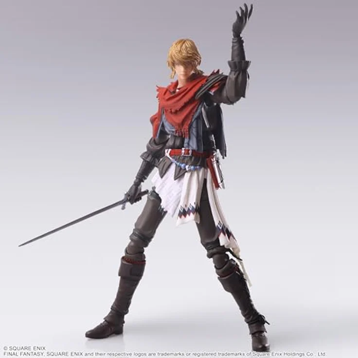 SQUARE ENIX Final Fantasy XVI Bring Arts - Joshua Rosfield, Sammelfigur mit 28 Gelenkpunkten, inklusive Schwert und Dolch, ca. 15 cm hoch – Bild 4