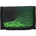 Satch Geldbörse (1-tlg) in recyceltem Polyester mit Klettverschluss, Münzfach und 3 Kartenfächern, transparentem Reißverschlussfach außen