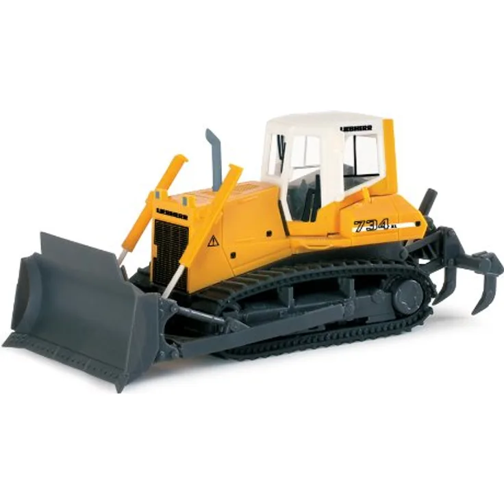 herpa 151689 – Planierraupe PR734, Litronic, Liebherr Baustellen Fahrzeug, Model Bagger, Truck, Miniaturmodelle, Sammlerstück, Kunststoff-Maßstab 1:87