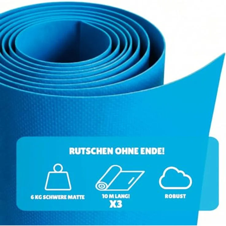 OriginalCup® Dreifache riesige Wasserrutschmatte XXXXXL, 30 Meter Slip’n Slide, wetterbeständig, robust, für Kinder und Erwachsene, für unvergesslichen Wasserspaß im Freien – Bild 5