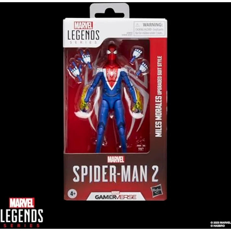 Marvel Legends Series Gamerverse Miles Morales Spider-Man Action-Figur, 15 cm, verbesserter Anzug-Stil mit 4 Accessoires und über 20 Bewegungspunkten – Bild 2
