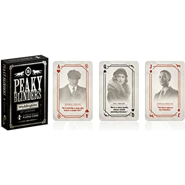 Winning Moves Waddingtons Peaky Blinders Spielkartenspiel, 52 hochwertige Spielkarten plus 2 Joker für Fans der Serie – Bild 3
