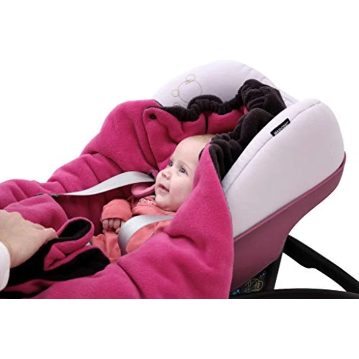 ByBoom Baby Winter-Einschlagdecke"Das Original mit dem Bären", Universal für Babyschale, Autositz, z. B. für Maxi-Cosi, Römer, für Kinderwagen, Buggy oder Babybett – Bild 10