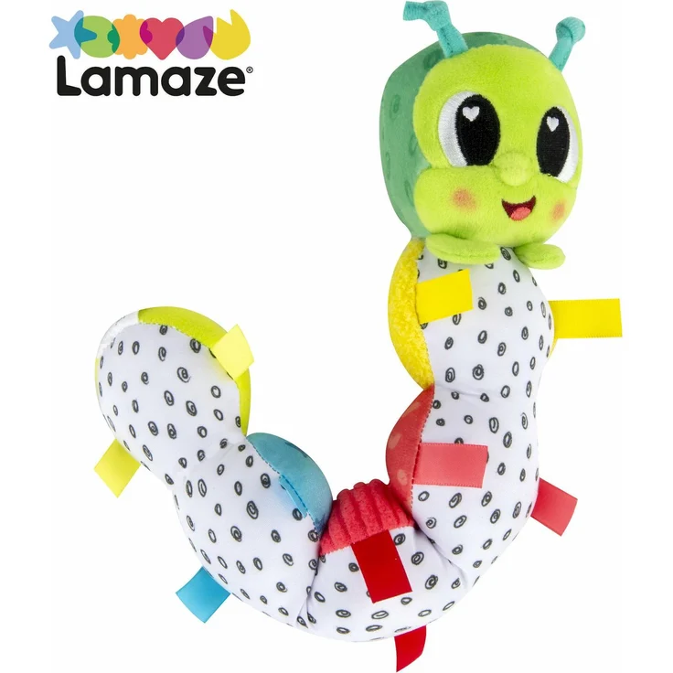 Tomy Lustige Raupe, sensorisches Fidget-Spielzeug mit verschiedenen Texturen und Farben, fördert die taktilen Fähigkeiten