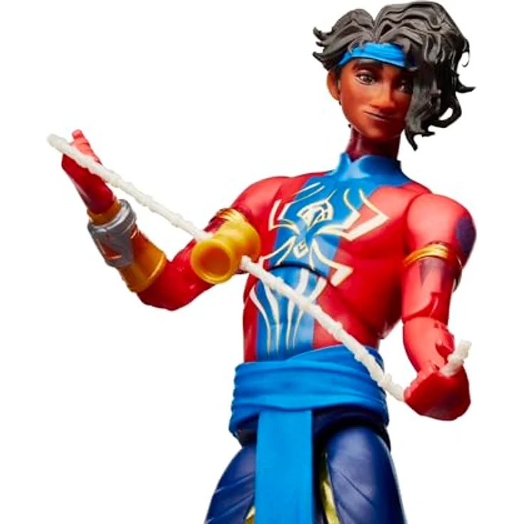 Marvel Legends Series Pavitr Prabhakar, Action-Sammelfigur zu Spider-Man: Across The Spider-Verse, 15 cm, Rot, Blau, mit austauschbarem Kopf und Handpaar, über 20 beweglichen Punkten – Bild 3