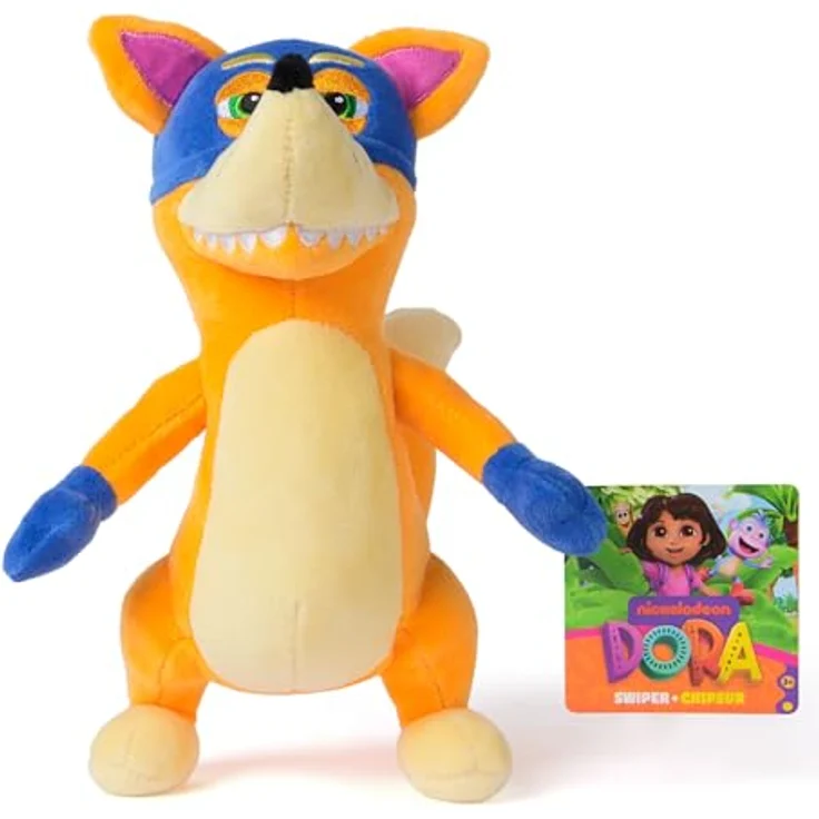 Dora Nickelodeon Fuchs-Plüsch, offizielles Lernspielzeug 20 cm für Kinder ab 3 Jahren, orange – Bild 2