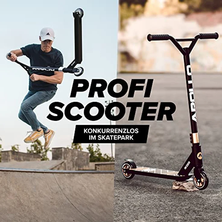 Apollo Kinderroller – Genius Pro | Freestyle Scooter robust Kinder Kugellager ABEC 9 | Freestyle Scooter 10 Jahre | ab 6 Jahren | perfekt auch als Cityroller – Bild 2