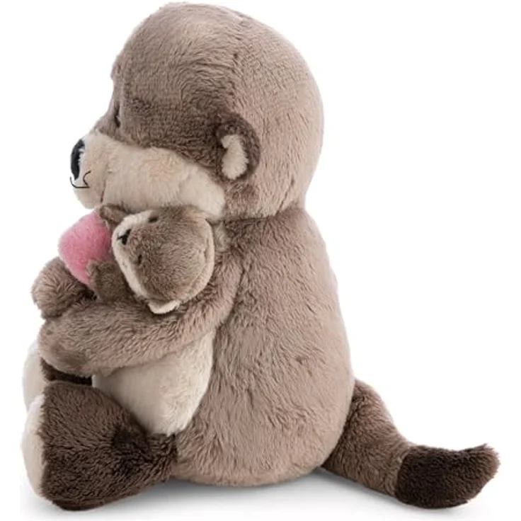 NICI Kuscheltier Otter 20cm mit Jungotter 6cm, braun, aus weichem Plüsch, ideales Plüschtier zum Kuscheln und Spielen für Kinder & Erwachsene, perfekte Geschenkidee - 62844 – Bild 2