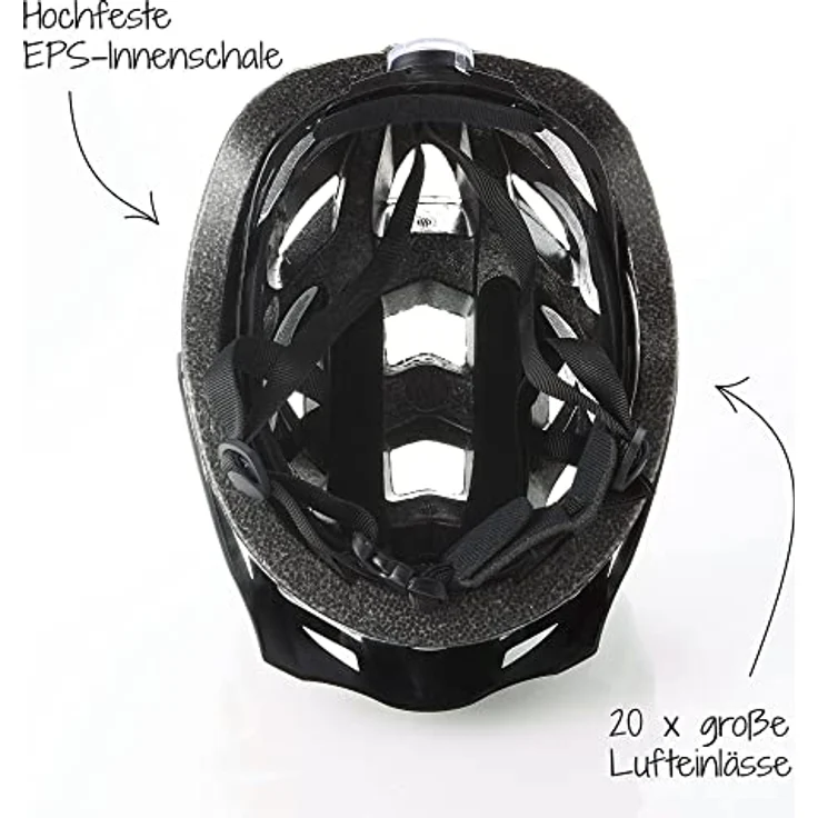 Fischer Fahrradhelm Urban Levin L/XL grau – Bild 7