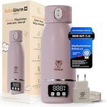 BebeLux BebeWarm V2, Babyflaschenwärmer mit 2 Min Aufwärmzeit, kompatibel für Milch, Muttermilch & Wasser, 15 Flaschen pro Ladung, BPA-frei, Sterilisation bis 100 °C, mobil und kompakt