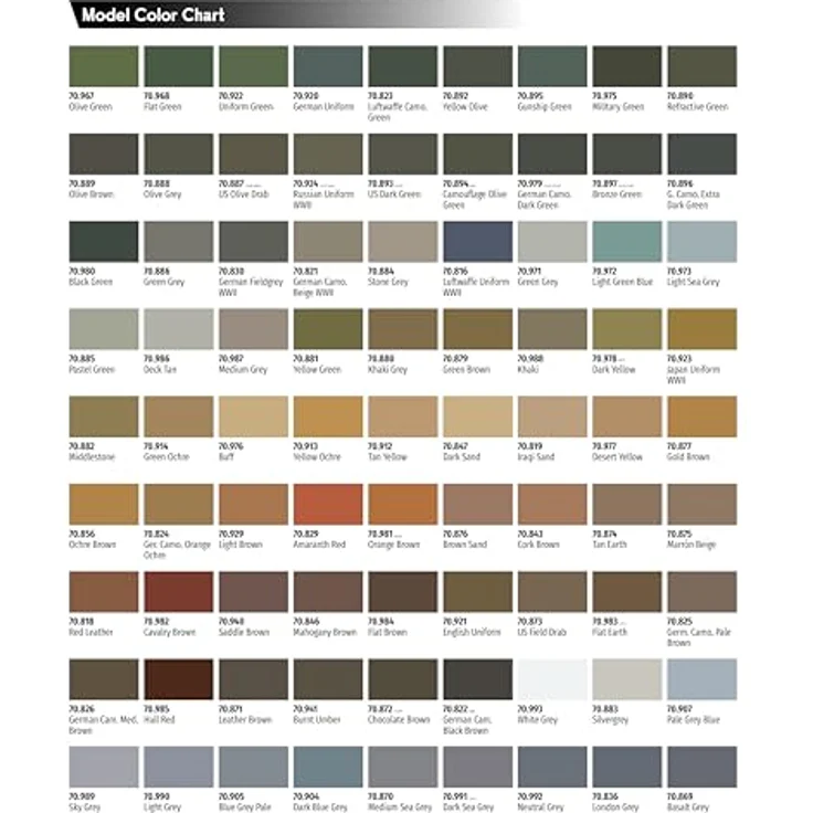 Vallejo Model Color Acrylfarbe Braun (Holzmaserung) Matt, 18 ml - Autonivellierend und BSL-System für Modellbau und Figuren – Bild 4